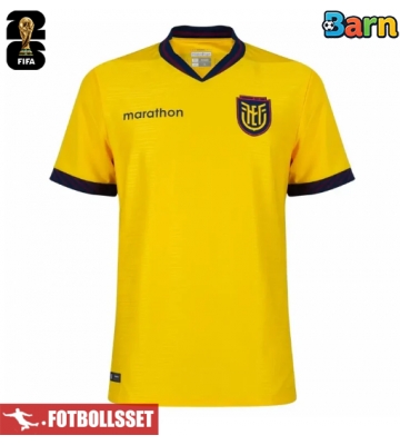 Ecuador Hemmatröja Barn VM 2026 Kortärmad (+ Korta byxor)
